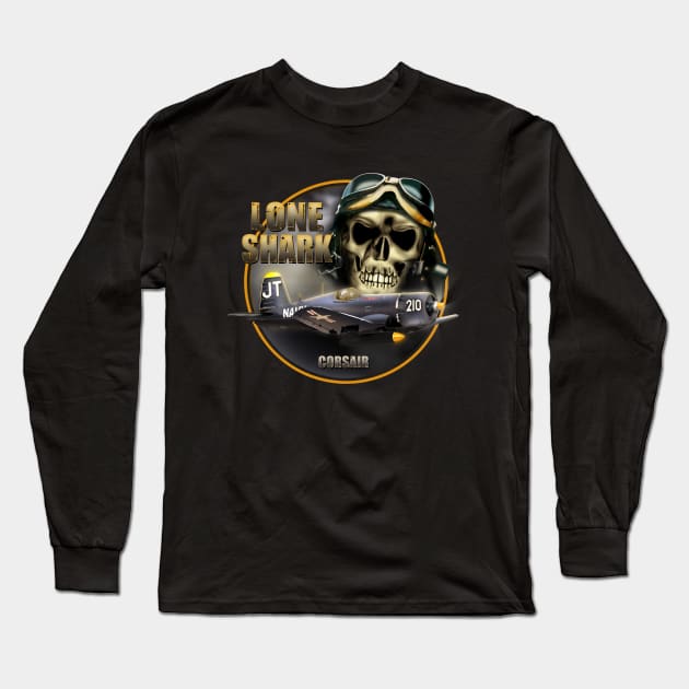 FU4 Consair Lone Shark Long Sleeve T-Shirt by hardtbonez